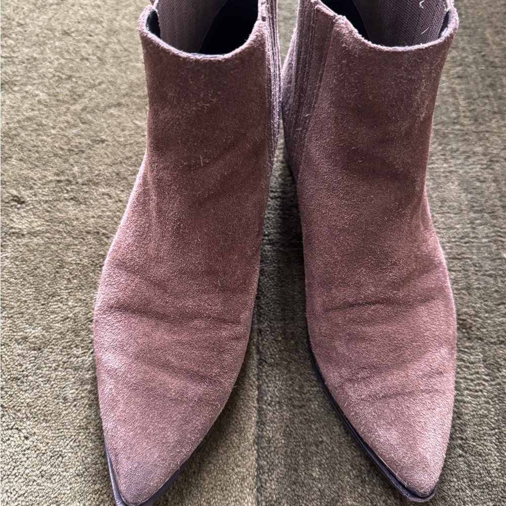Mar Fisher Elegant Brown Suede Ankle Boots